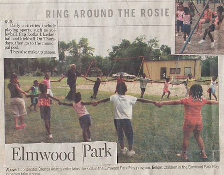 Volunteers Working on a Garden